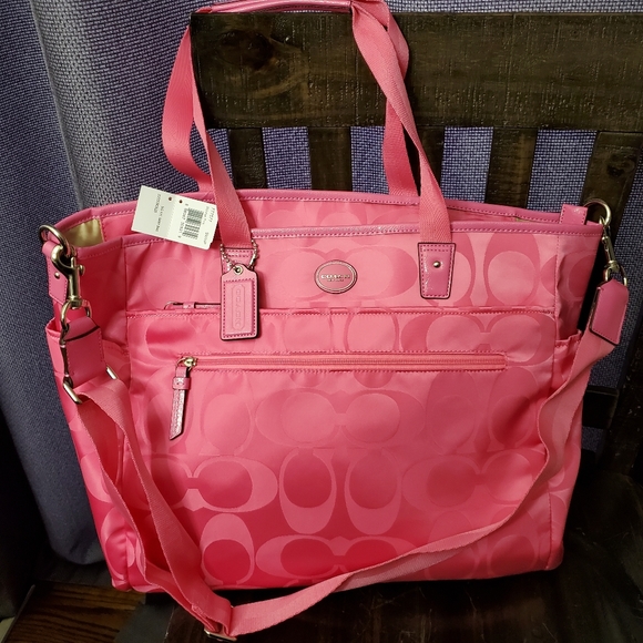 COACH Hot Pink Diaper Bag - Picture 4 of 11
